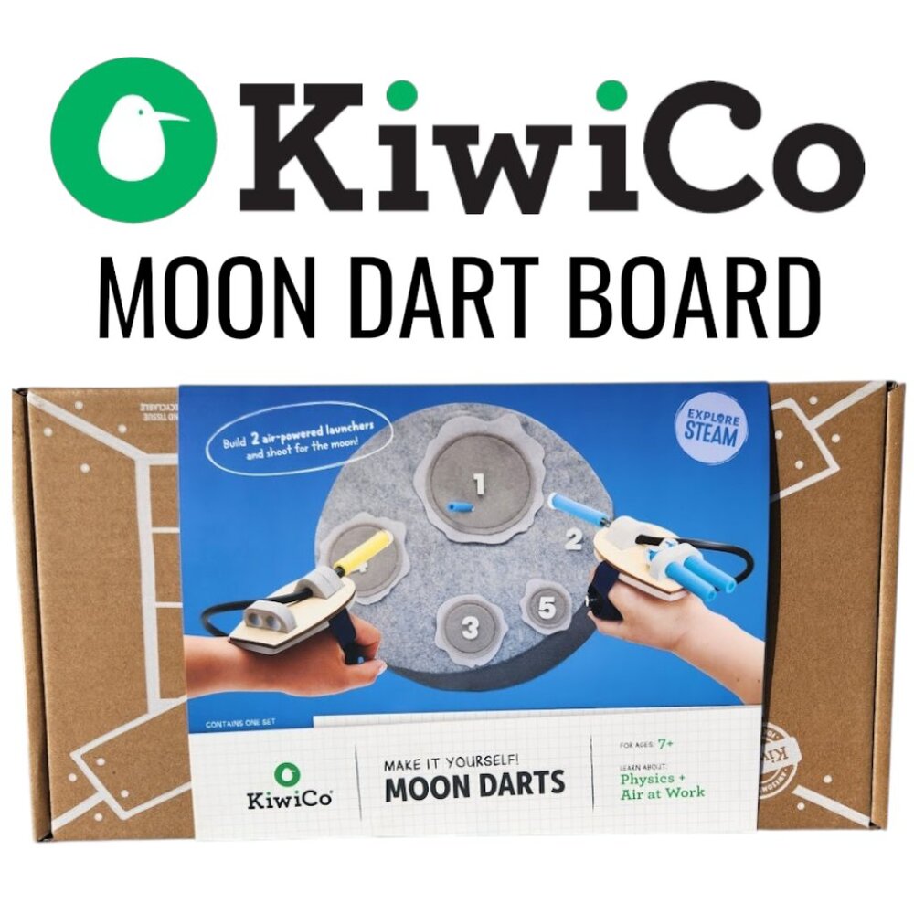 NEW KiwiCo Kiwi Co. Moon Darts Nerf Science Kit STEM DIY Craft Set Solar System